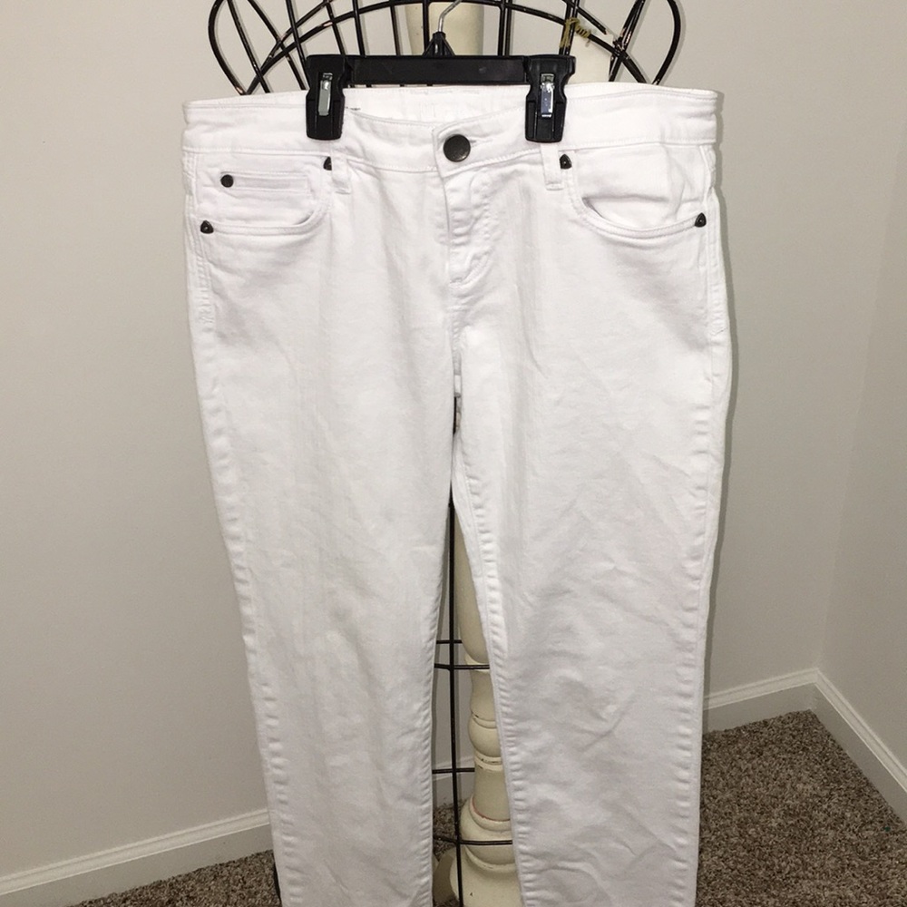 Kut from the Kloth white skinny jeans